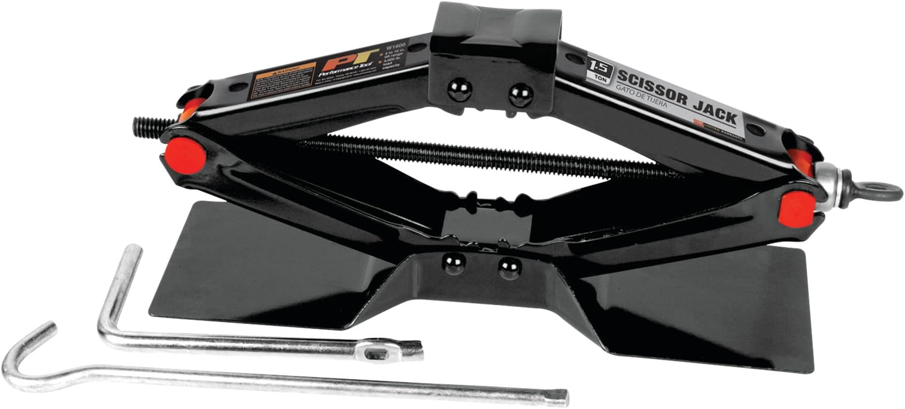 Performance Tool - 1-1/2 Ton Scissor Jack (W1600) Lift Equipment - Garage Jacks