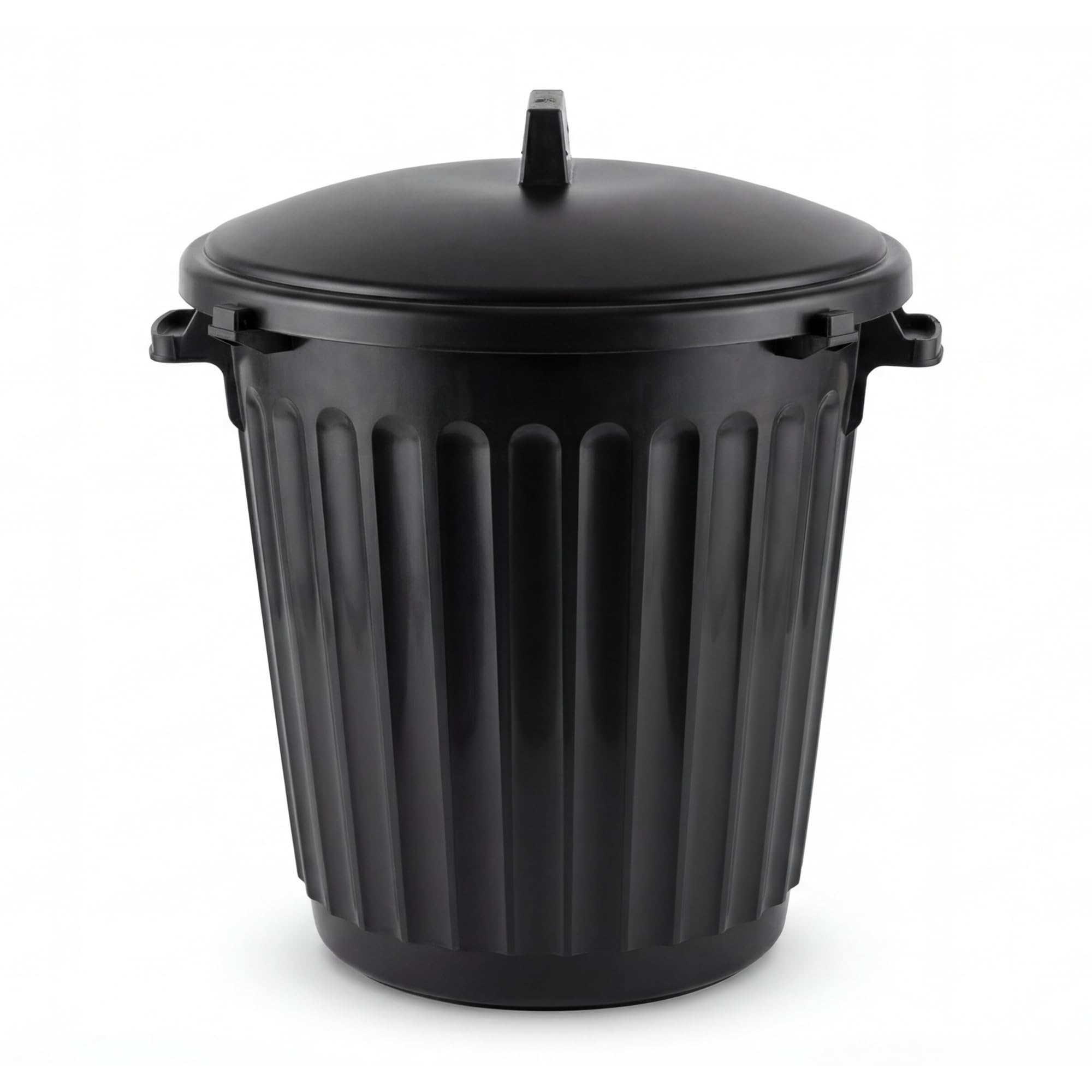 BigDean Poubelle 80 L diamètre 55 cm couvercle refermable