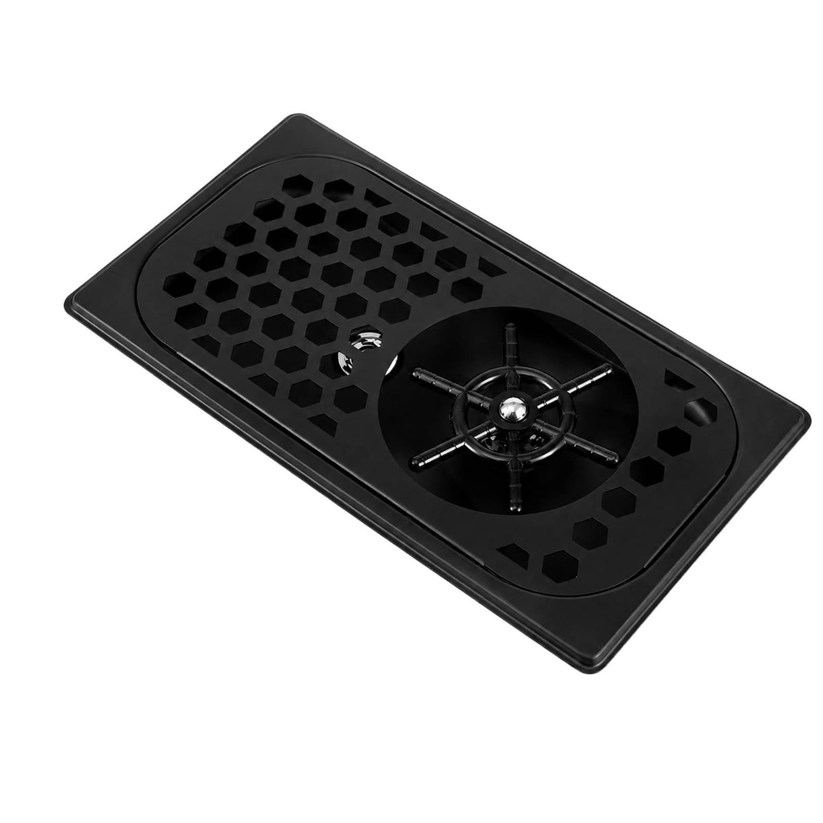 Lavatazze a Incasso Incassato Lavatazze in Acciaio Inox Antirumore Arredo Cucina, Nero