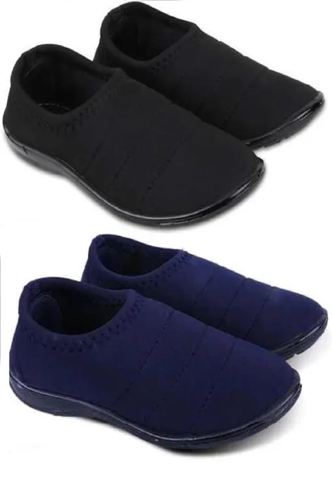 Women Slip On Flats Comfortable Casual Dress Belly Slip on Super Lightweight Women Bellies Walking Slip-on Casual Shoes Combo of 2 Shoes (Blue & Black, 8) (B0D6RXLMTZ) Amazon Price History, Amazon Price Tracker