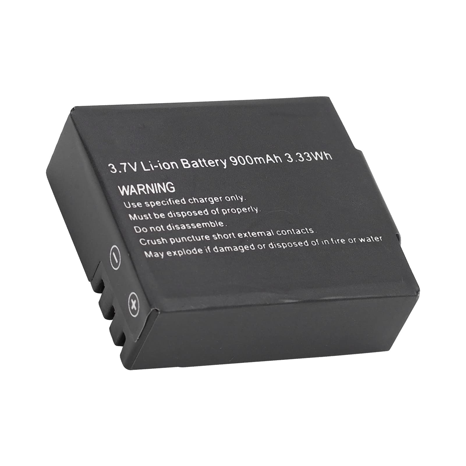 3.7 Li Ion Battery 3.33Wh 3.7V Lithium Ion Battery Black 3.7V 900Mah Battery Original Sport Camera Batteries for Sj4000 Sj5000 M10 Camera