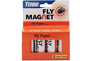 TERRO Outdoor Patio Fly Magnet Sticky Fly Paper Fly Trap 8ct