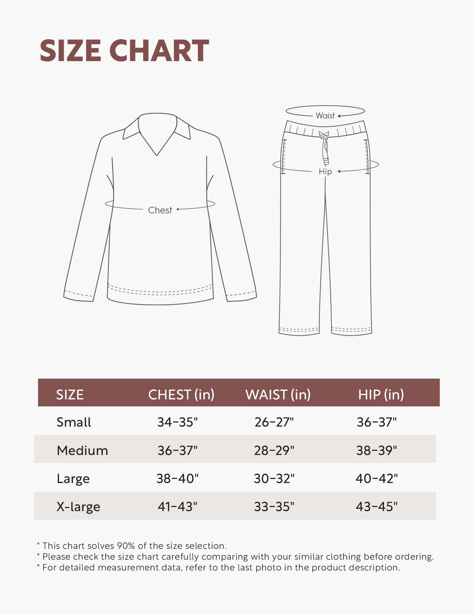 DAVID ARCHY Conjuntos de pijamas para mujer, ropa de dormir de algodón de primera calidad, regalos a juego, ropa de, Rosa: cuello en V, M
