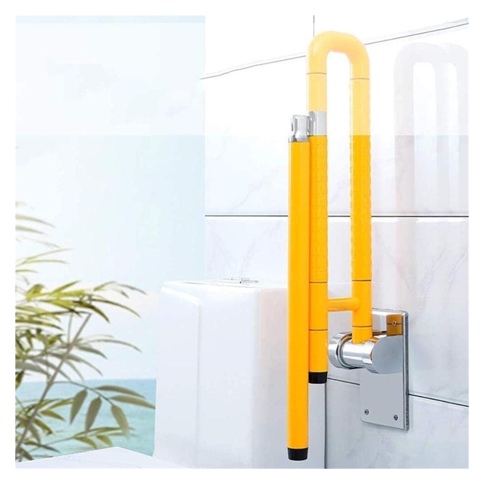 Pasamanos Barra de Agarre Barra de Agarre Baño Asidero de Baño Toallero Asidero de Soporte Plegable Barras de Agarre Pasamanos de Inodoro Marco de Seguridad Asidero de Baño Pasamanos de Agarre Pasam