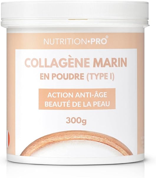 Collagène marin & Acide hyaluronique 300g (en poudre) Hydrolysé Type 1 100 naturel Collagène marin & Acide hyaluronique 300g (en poudre) Hydrolysé Type 1 100 naturel