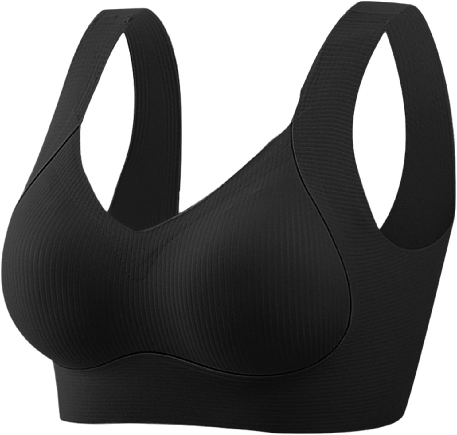 Bras for Women No Underwire Supportive Wireless Push Up Bra Comfort Full Coverage Seamless Plus Size for Older Women
