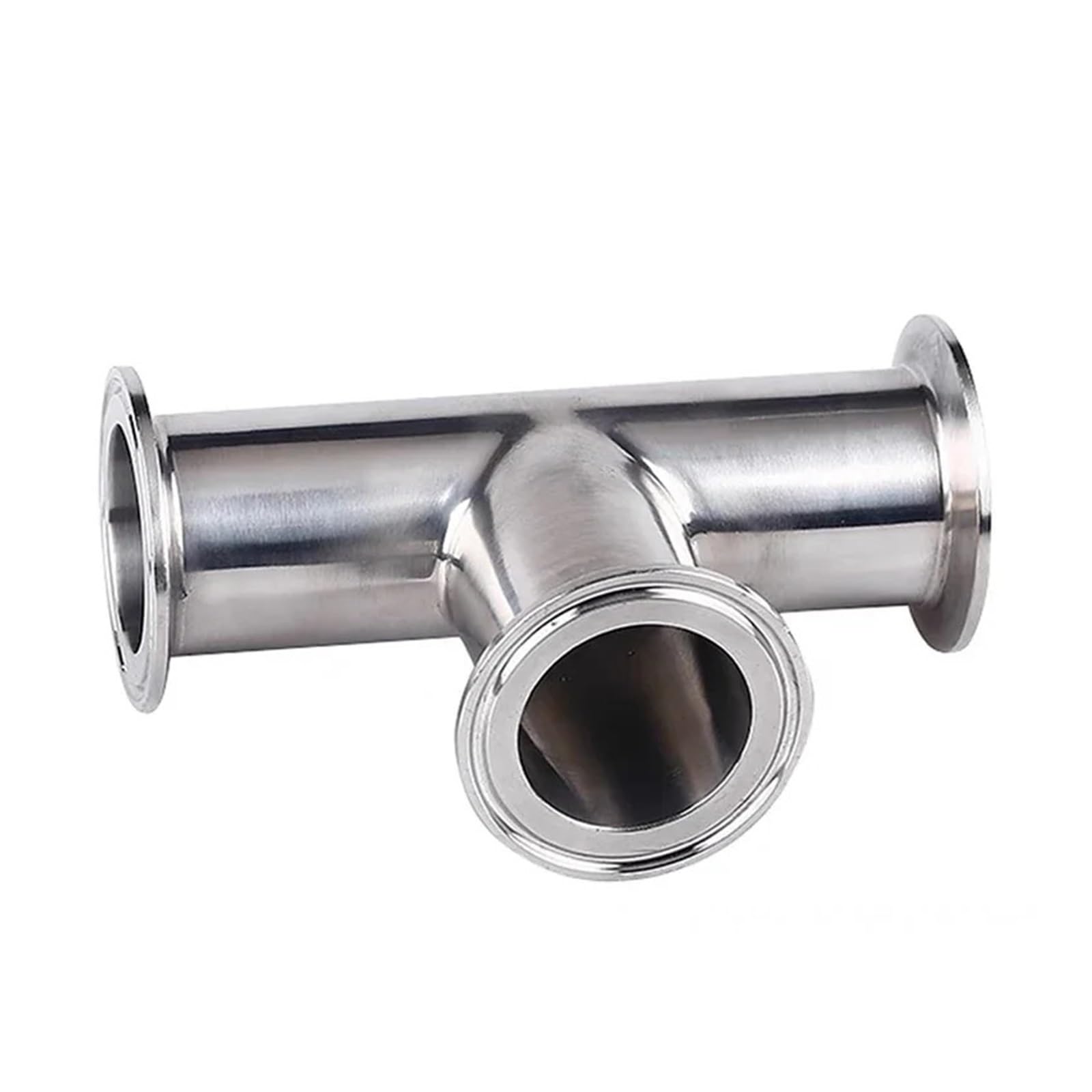 1Pcs 19mm-108mm 304 Ferrule 3 Way Tee Connector Pipe Fitting 1.5"-4" Tri Clamp(102mm x Ferrule 119)