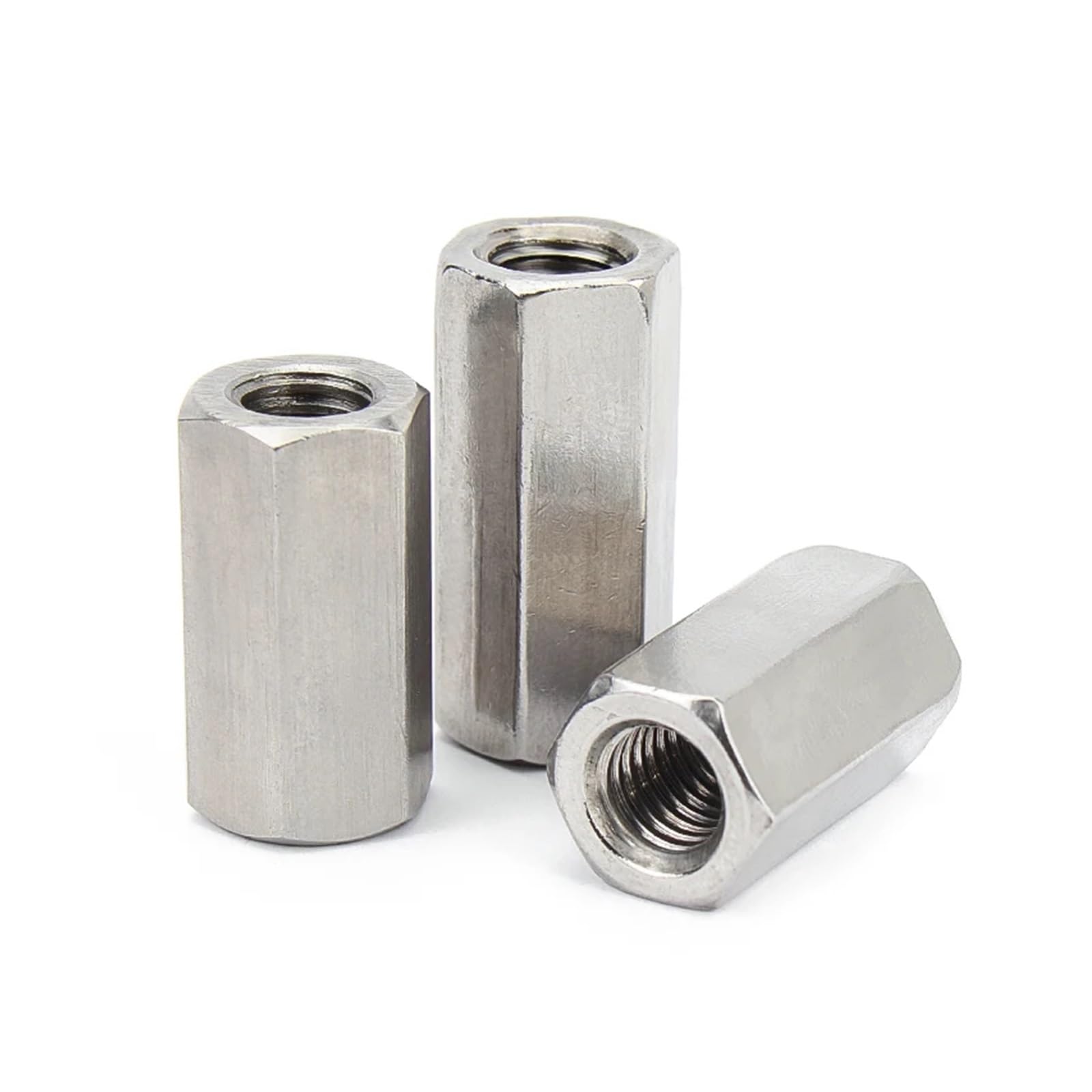 M3 M4 M5 M6 M8 ~ M24 304 A2 Acero inoxidable Hexágono Hexagonal Extensible Largo Alargado Varilla Conector Unión Manguito Tuerca de acoplamiento tubular(5Pcs,M20x30x60mm)