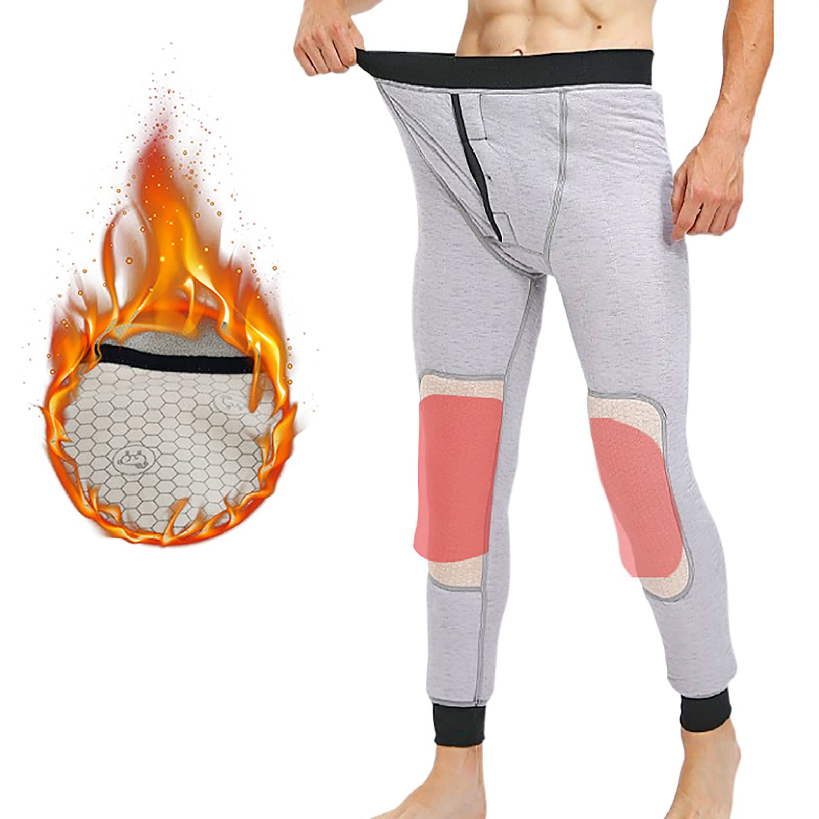 G&F Hommes Pantalon Thermique Hiver Pantalons Longs Chaleureux Bas sous-vêtements pour Extérieur