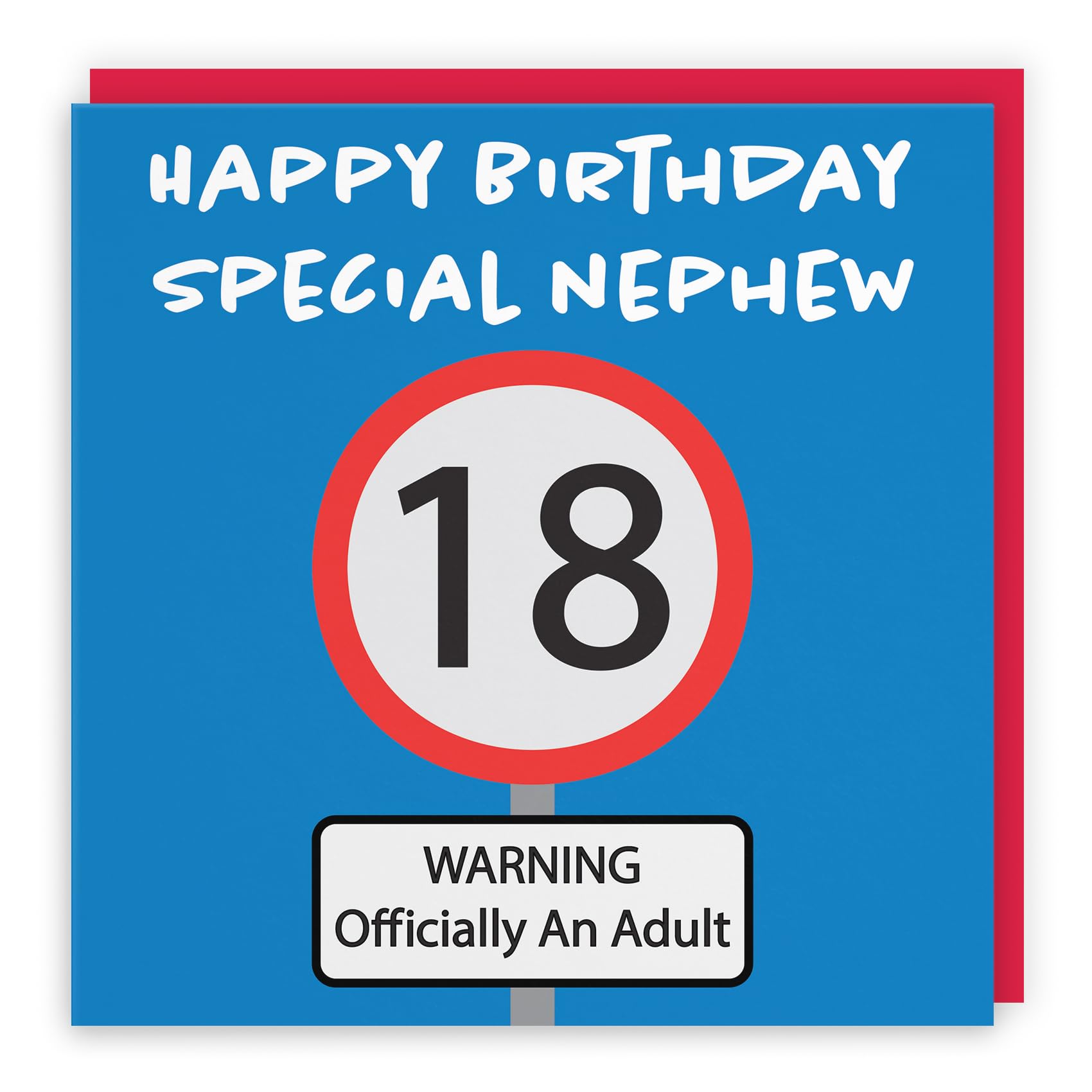 Hunts England Biglietto Auguri 13 Anni Nipote: 'To The Best Nephew In The World' Con Busta, Formato 148x148 Mm, Iconic Collection