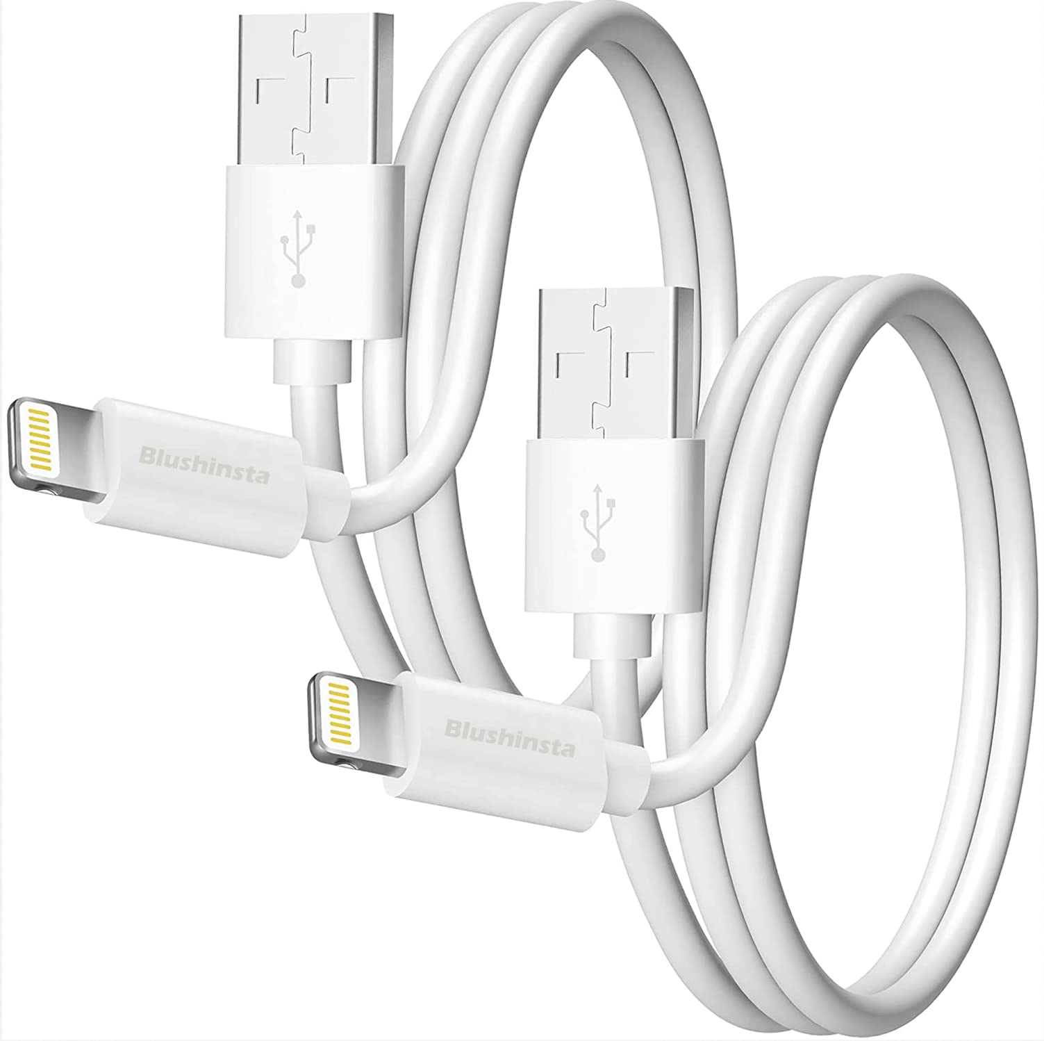 Blushinsta Fast Lightining Charging Cable and Data Sync USB Cable Compatible for iPhone 6/6S/7/7+/8/8+/10/11, 12, 13 Pro max iPad Air/Mini, iPod and iOS Devices (White)(Pack of 1) (B0BZQHG39G) Amazon Price History, Amazon Price Tracker