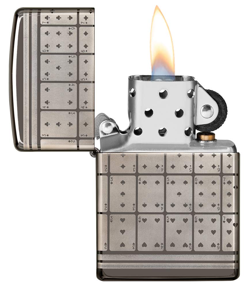 Zippo Sturmfeuerzeug 90th Anniversary – Schwarz Hochglanz, Windfest, Nachfüllbar, Made In USA