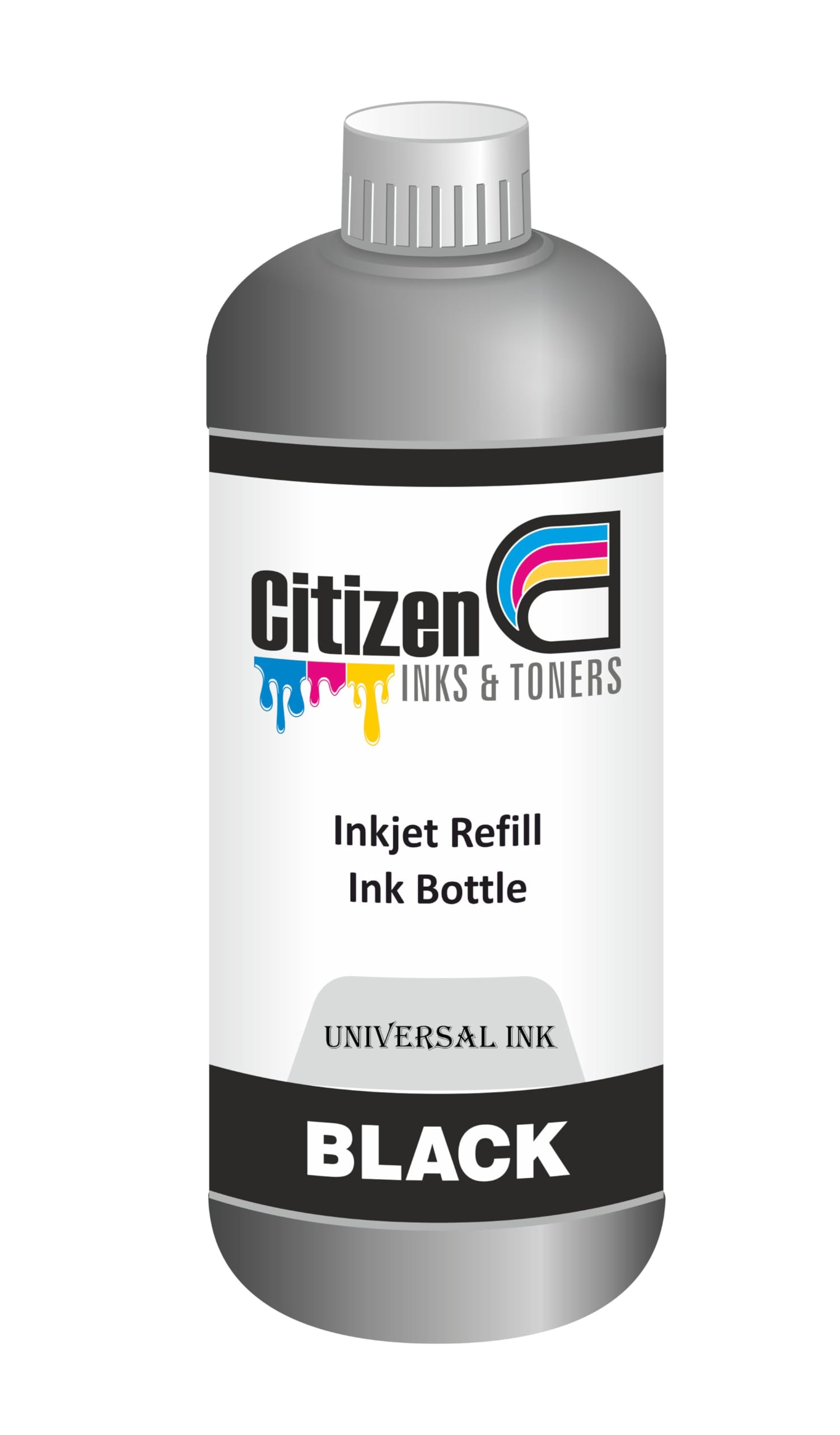 Citizen INKS & TONERS Universal Refill Ink for Ink Cartridge Refilling | Compatible for All Inkjet Printers | Perfect Vibrant Shades | High Page Yeild,1000ml (Black Ink 1 LTR Pack)-image-32