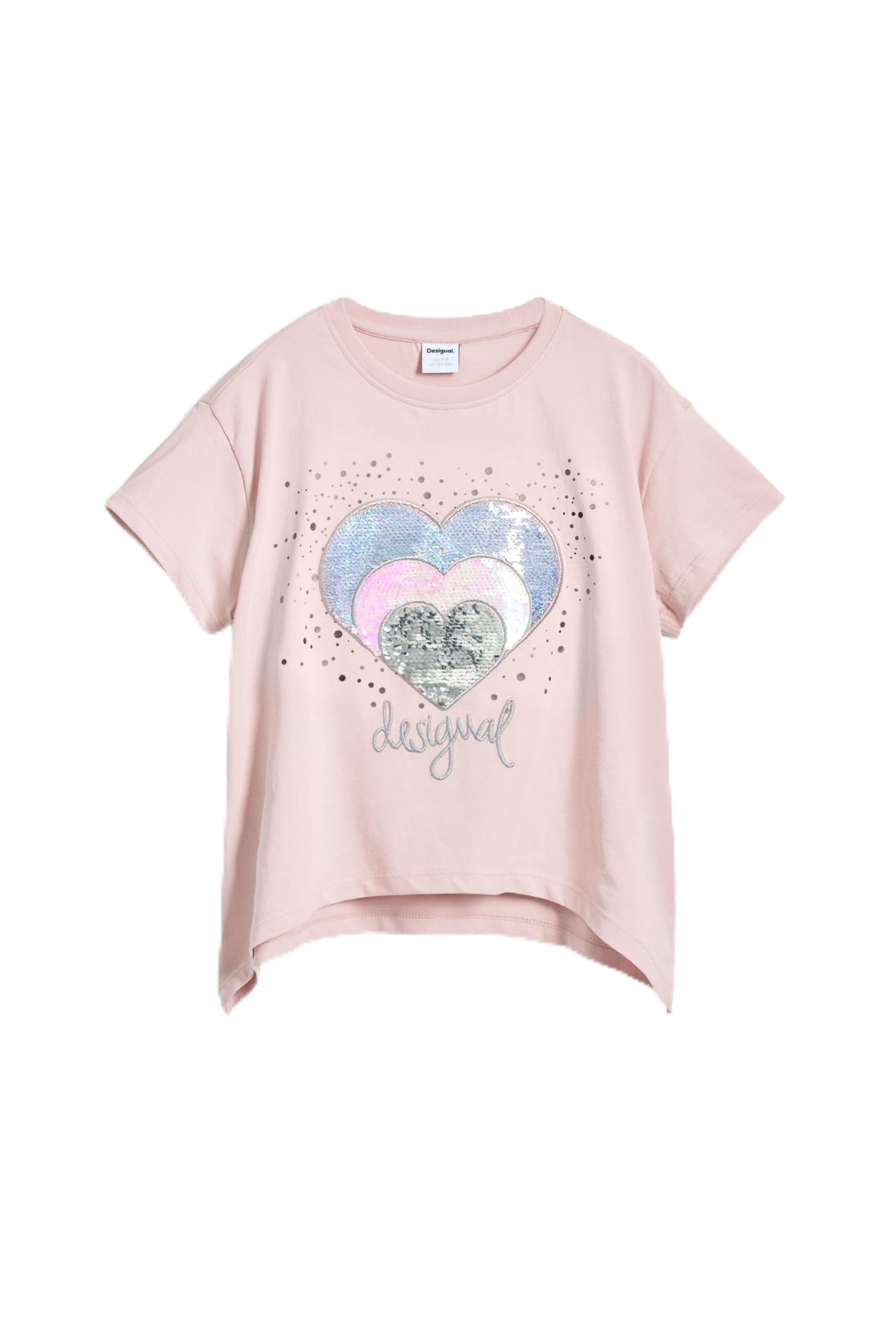 Desigual Unisex Kinder 25SGTK01 T-Shirt, RED, 5/6
