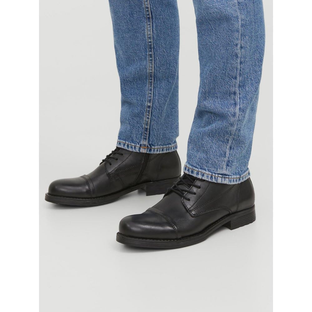 JACK & JONES Jfwshaun - Stivale In Pelle Stivaletti stringatiUomo