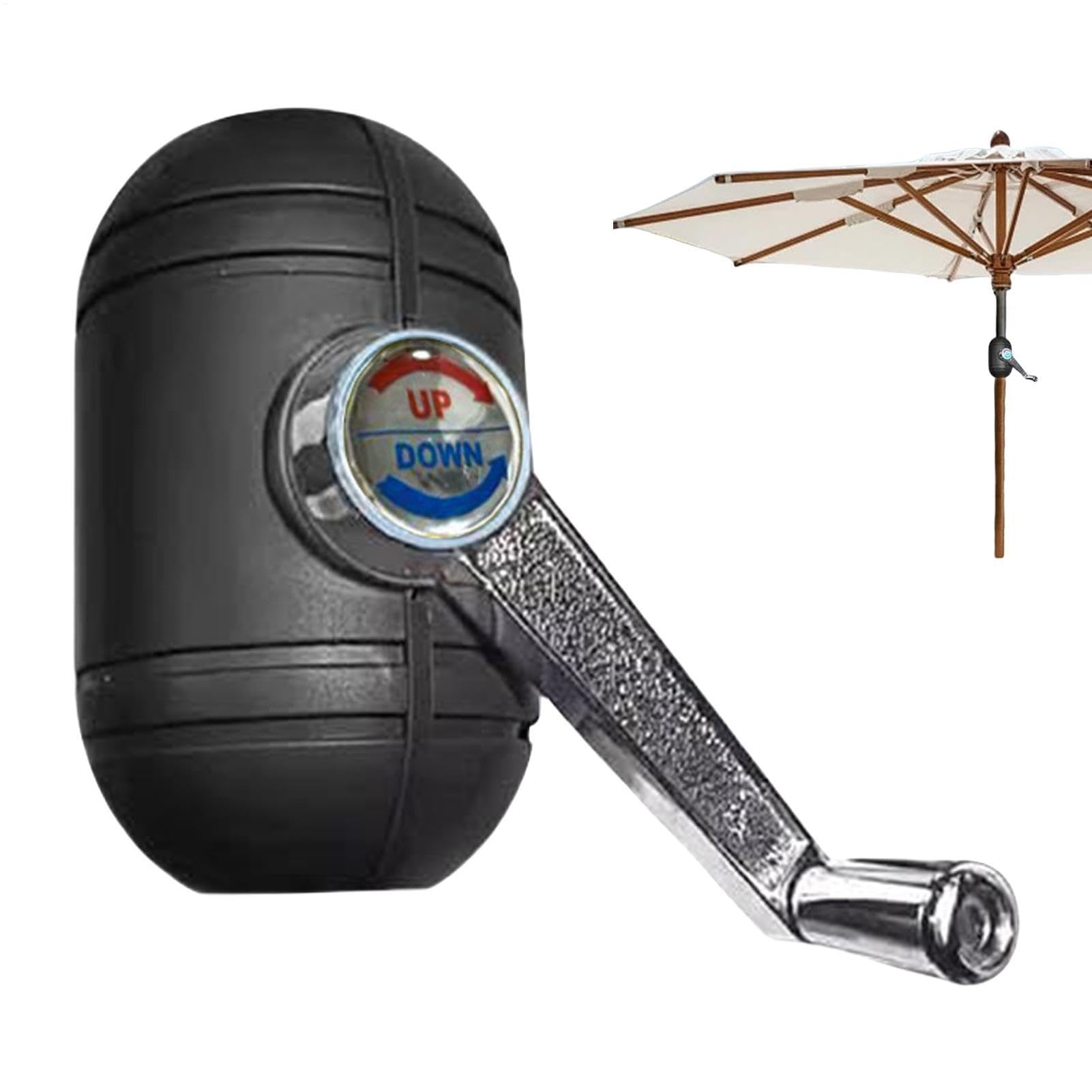 Jvjggag Patio Umbrella Replacement Parts | Parasol Hand Crank Replacement | Parasol Part Crank - for Beach Outdoor Garden Backyard Porch Balcony Picnic Patio