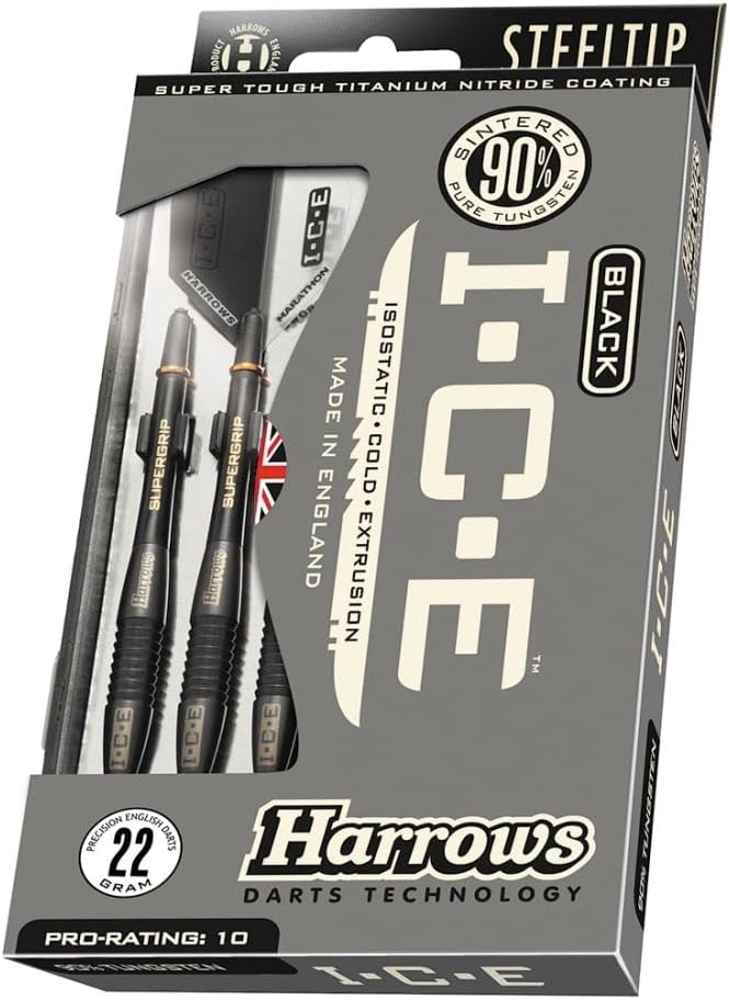 Harrows Steel Tip Darts Black Ice 22g