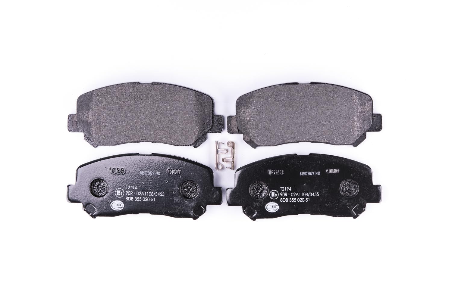 Front HELLA 8DB 355 020-511 Brake Pad Set, disc brake for JEEP (GAC FCA),MAZDA,M