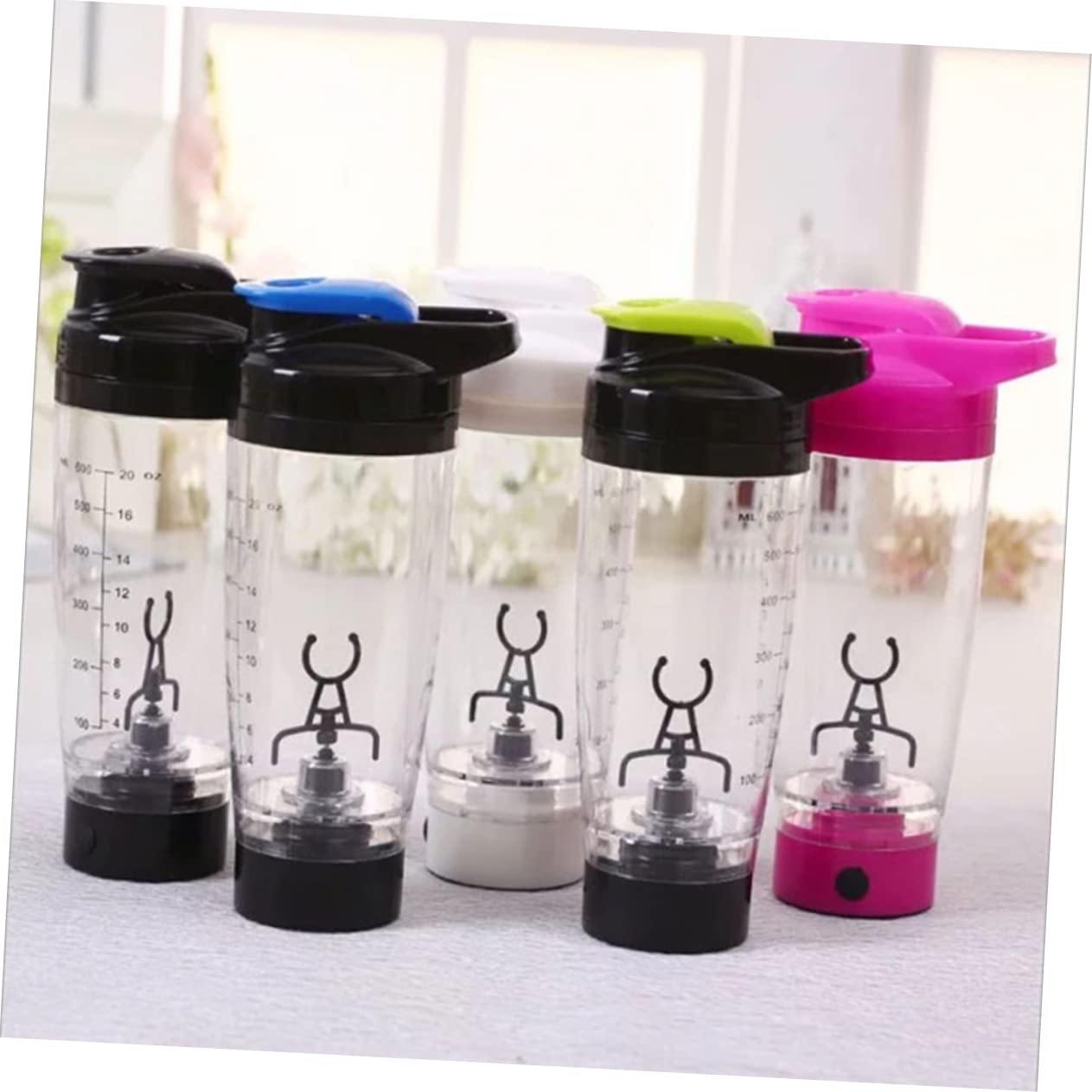 SHOWERORO Borraccia Shaker Elettrica Mixer Portatile Per Proteine Con Mischiatura Automatica Facile Da Batteria Verde