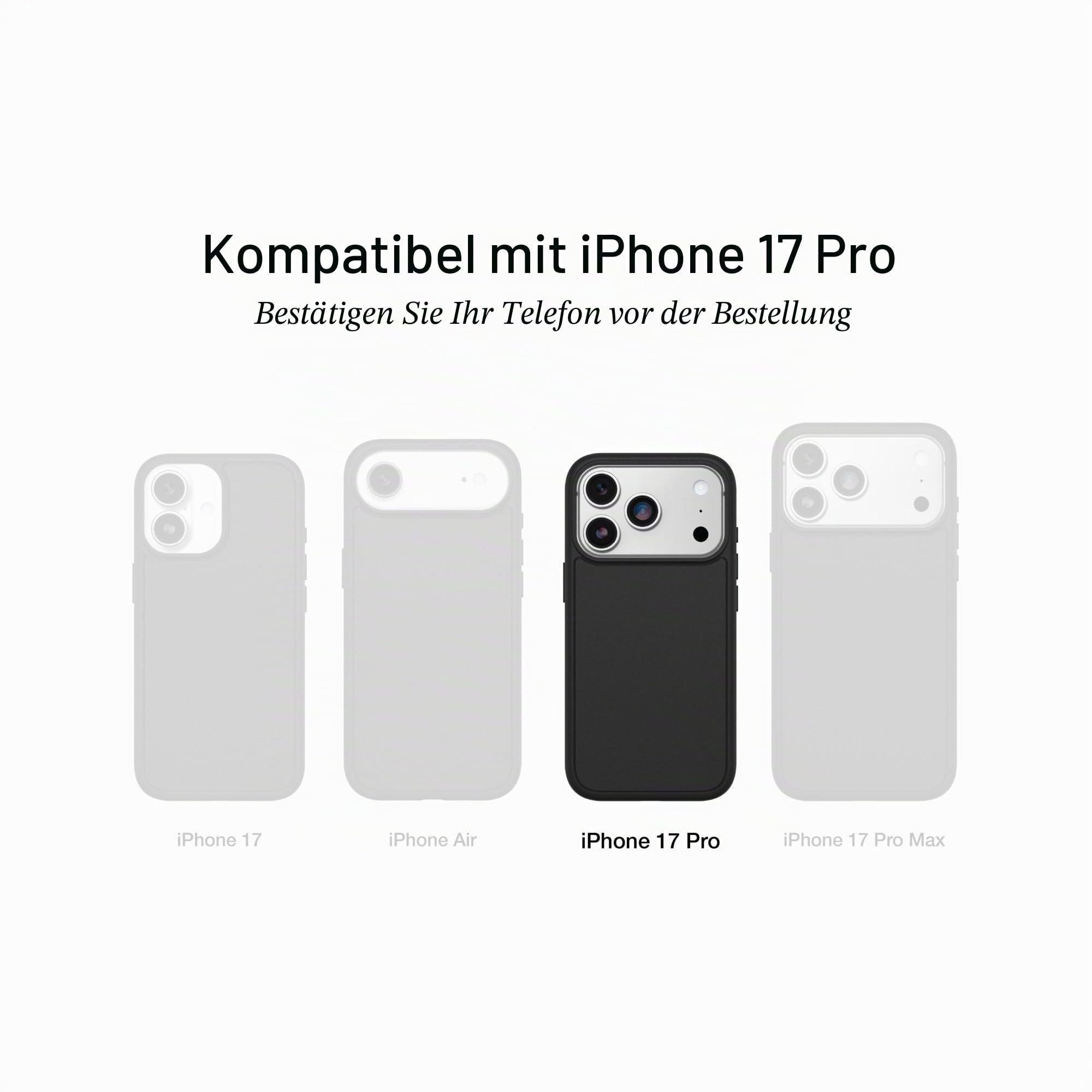 OtterBox iPhone 17 Pro Symmetry Serie Kaktus Leder Stickerei Hülle – Verzauberter Garten – Blau – strukturierte, bestickte Florale künstlerische iPhone-Hülle