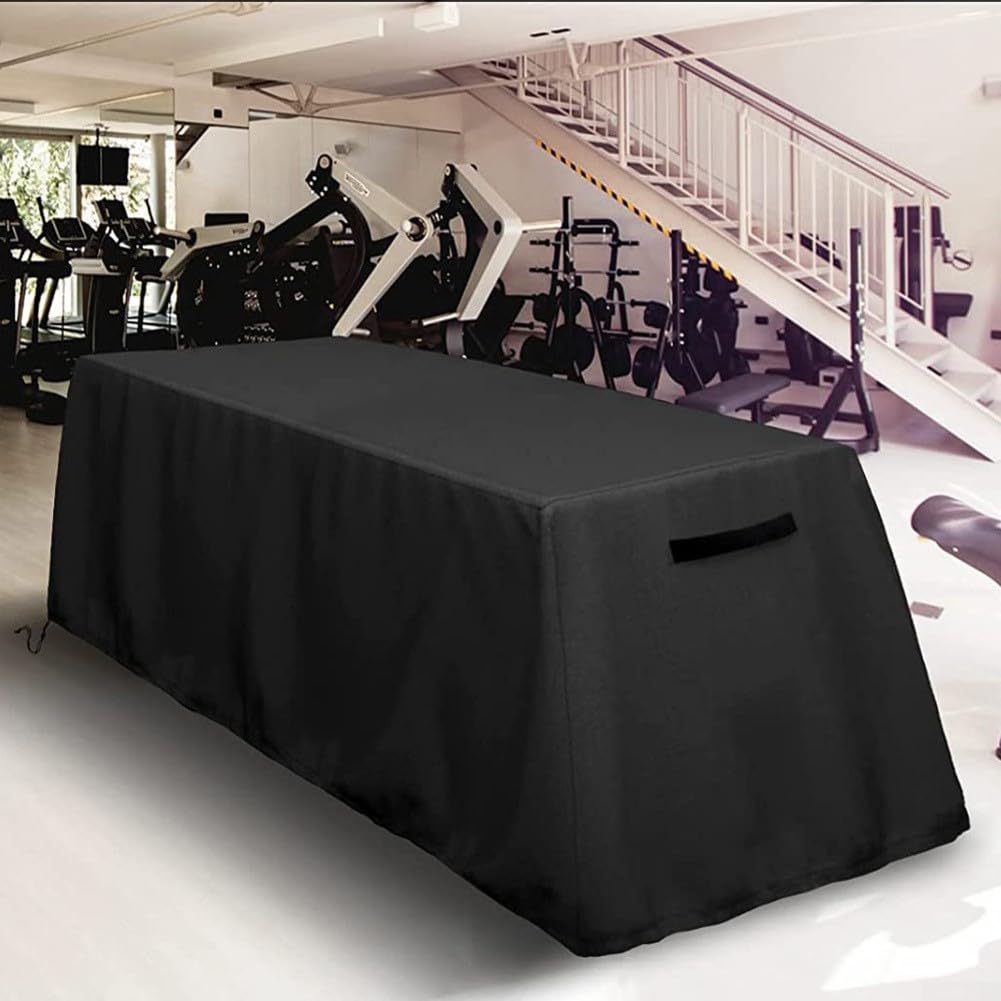 Spelonify Funda resistente para banco de pesas Oxford 420D, protector contra el polvo impermeable para tabla de sentarse y equipo de gimnasio, funda de almacenamiento portátil con elegante diseño