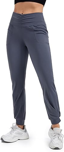 Miniatura 7 de Blaosn Pantalones deportivos fluidos para mujer con bolsillos, pantalones deportivos de yoga, entrenamiento, leggings casuales para descansar, ropa