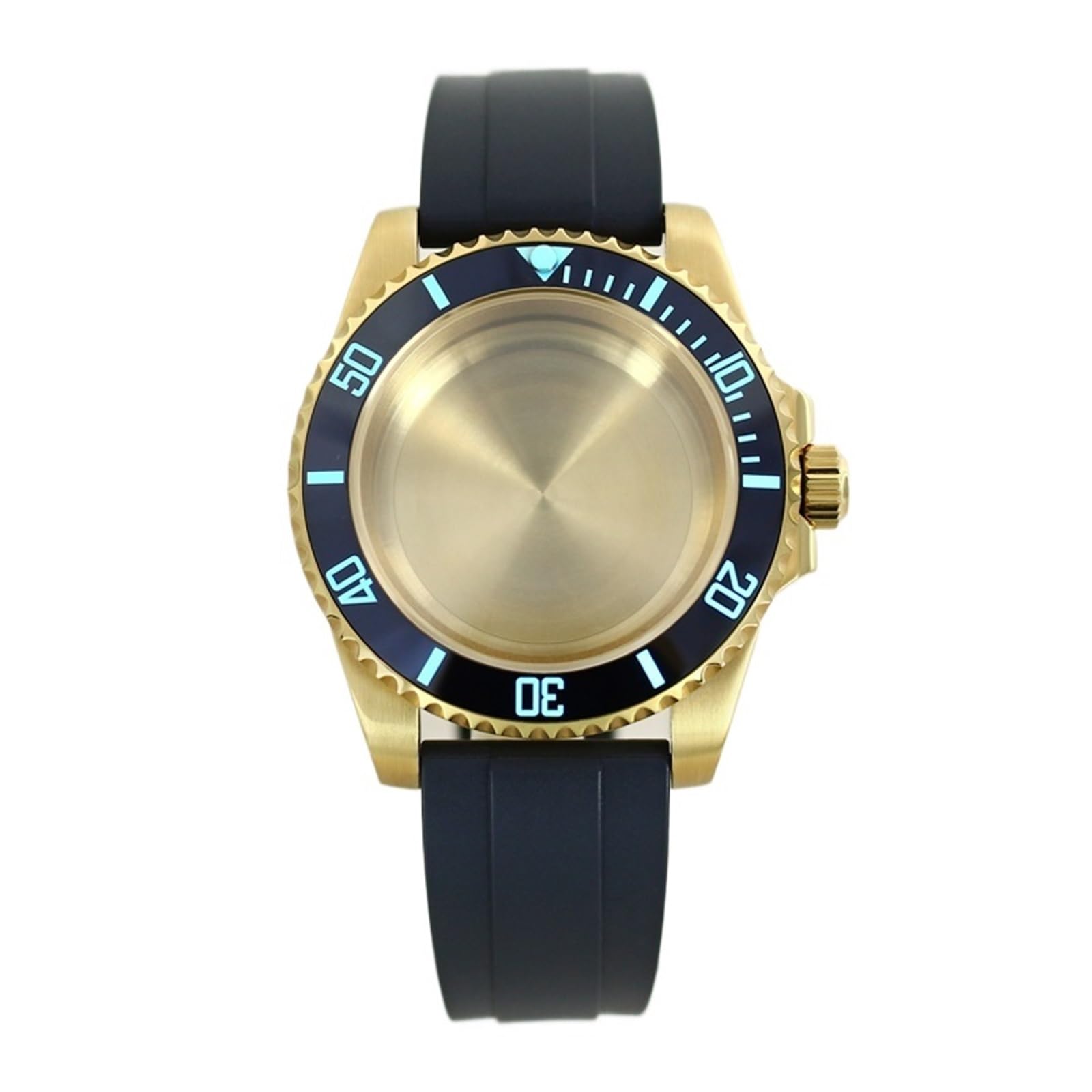 1 szt. Złota koperta zegarka nurkowego 40 mm C3 Luminous Bezel szafirowy do NH34 NH35 NH36 NH38 Miyota 8215 paska z mechanizmem ETA2824