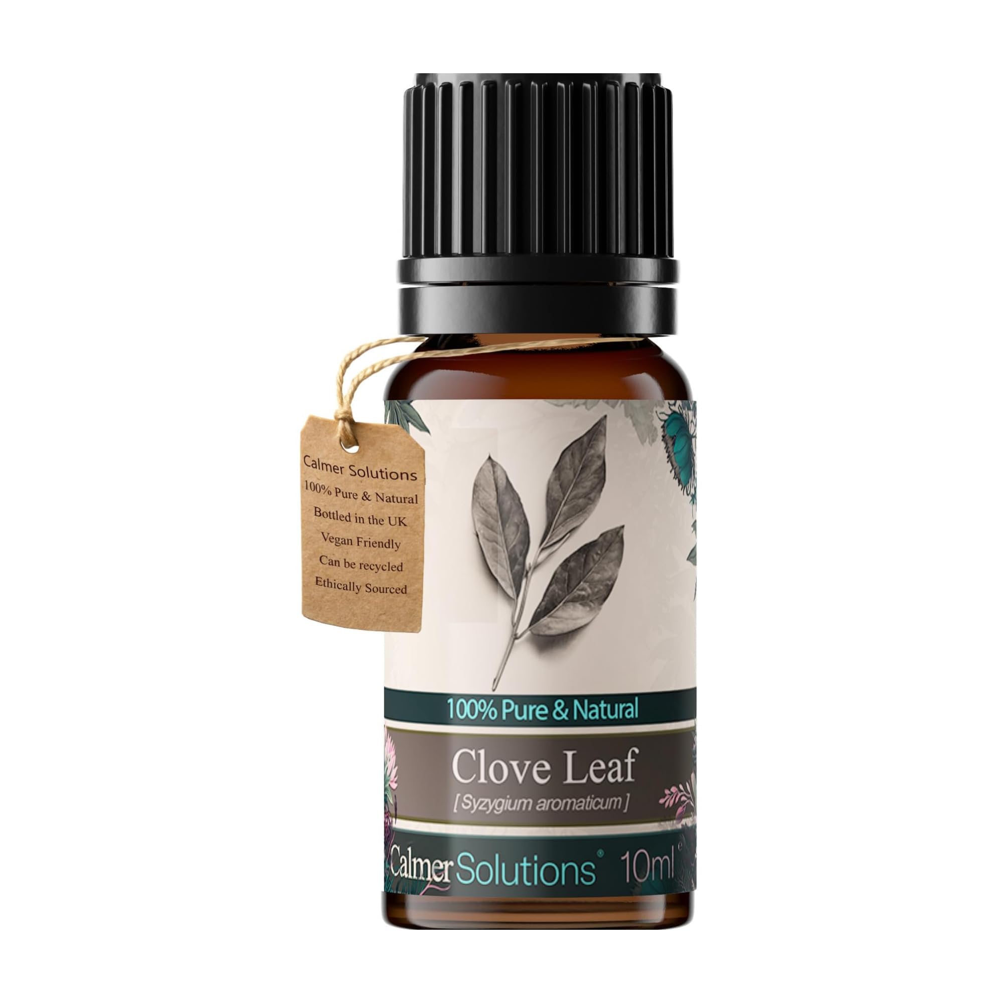 Clove Leaf Essential Oil 10ml – 100% Pure & Natural – Aromatherapy, Massage, Diffuser & Cleaning – Strong, Spicy Scent – Therapeutic Grade – Bottled in The UK