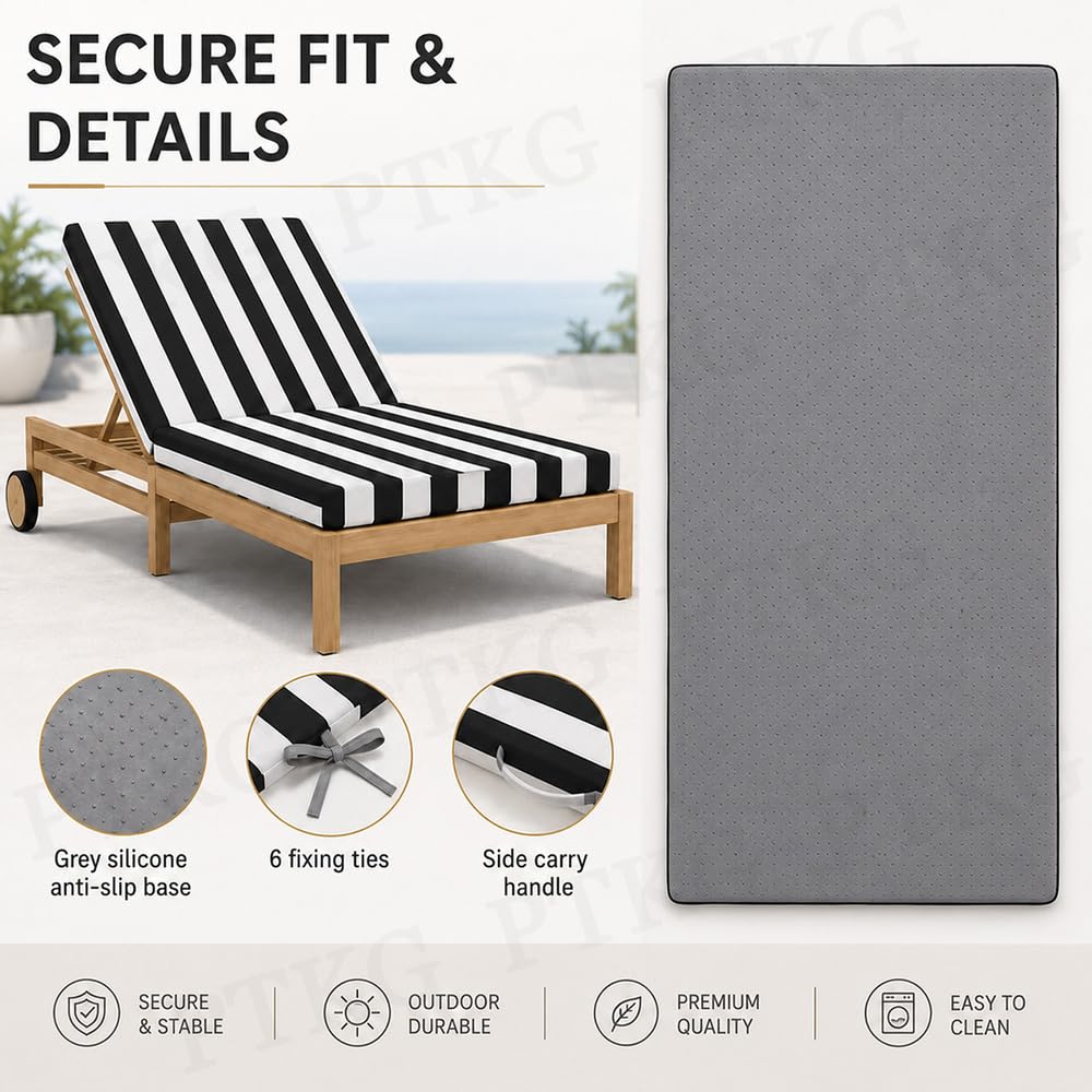 Matelas Bain de Soleil ImperméAble Coussin Transat Bain de Soleil