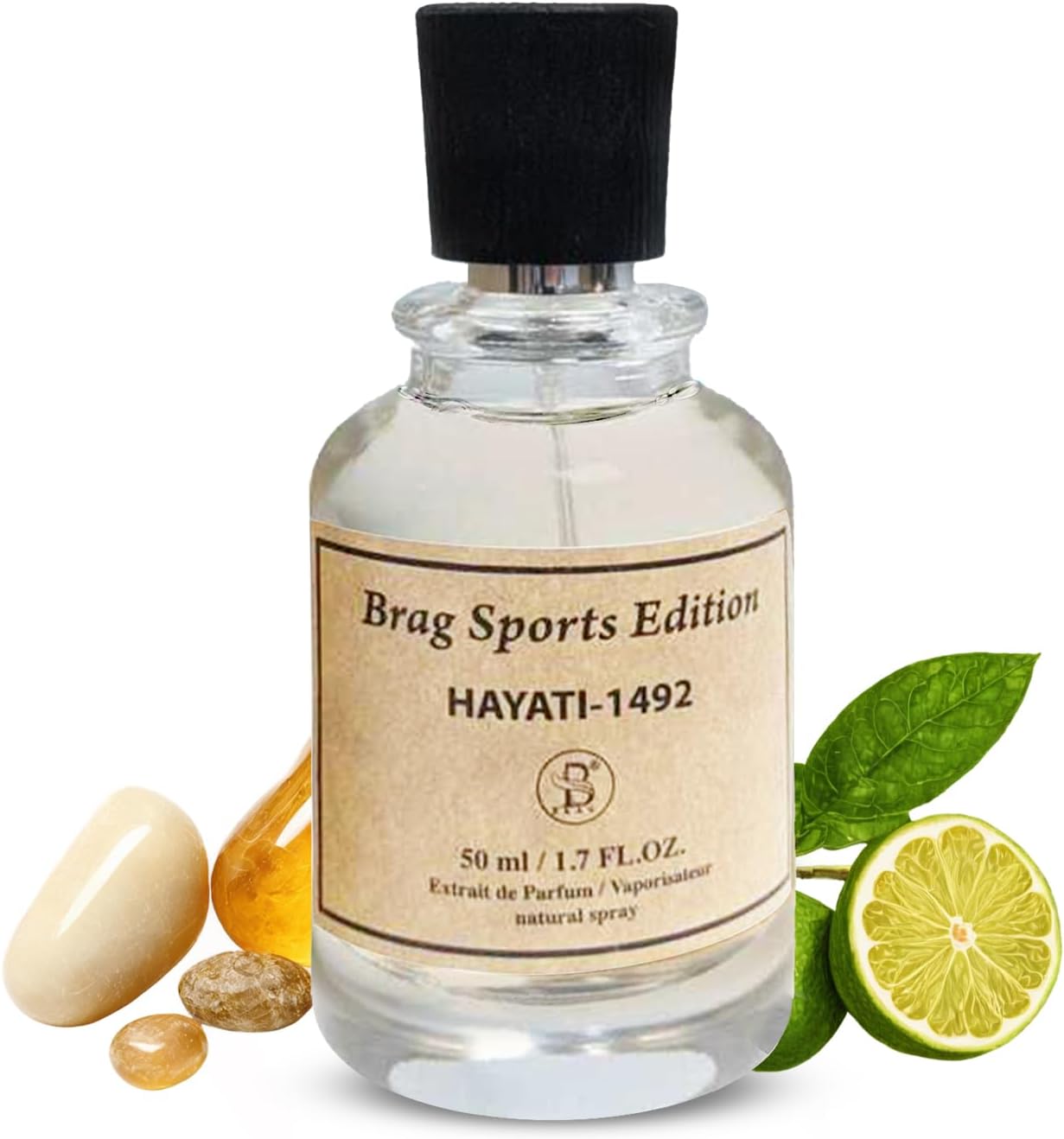 Brag Sport Edition Hayati 1492 1.7 OZ | Extrait De Parfum for Men and Women | Long Lasting Arabic Perfume | Luxurious Men’s and Women’s Fragrances | Perfect Oud Perfume for Men | عطور | عطر
