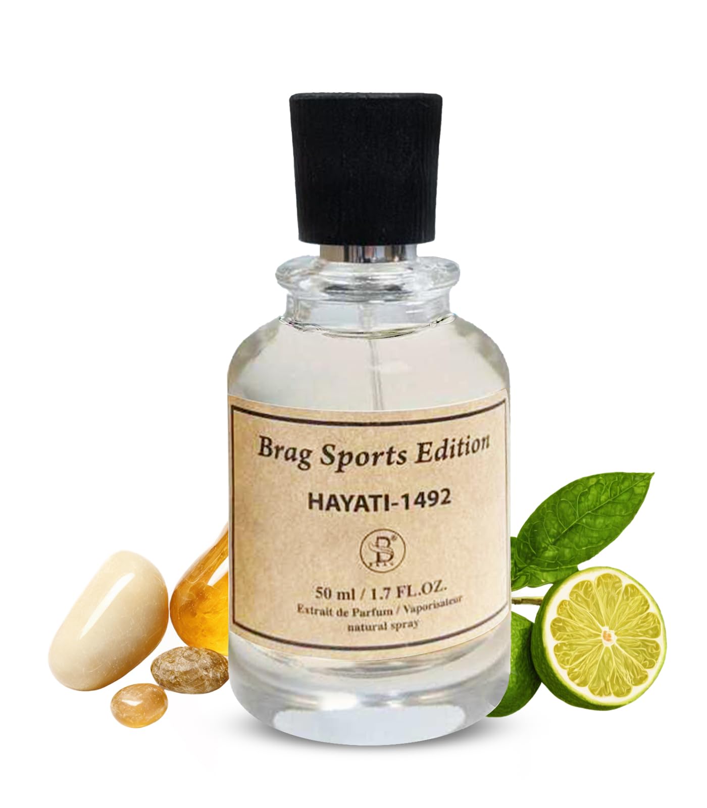 Brag Sport Edition Hayati 1492 1.7 OZ | Extrait De Parfum for Men and Women | Long Lasting Arabic Perfume | Luxurious Men’s and Women’s Fragrances | Perfect Oud Perfume for Men | عطور | عطر
