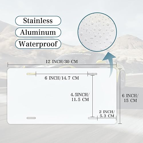 Miniatura 2 de Placa de matrícula de metal con texto en inglés "Be Kind" para decoración de pared, 12 x 6 pulgadas