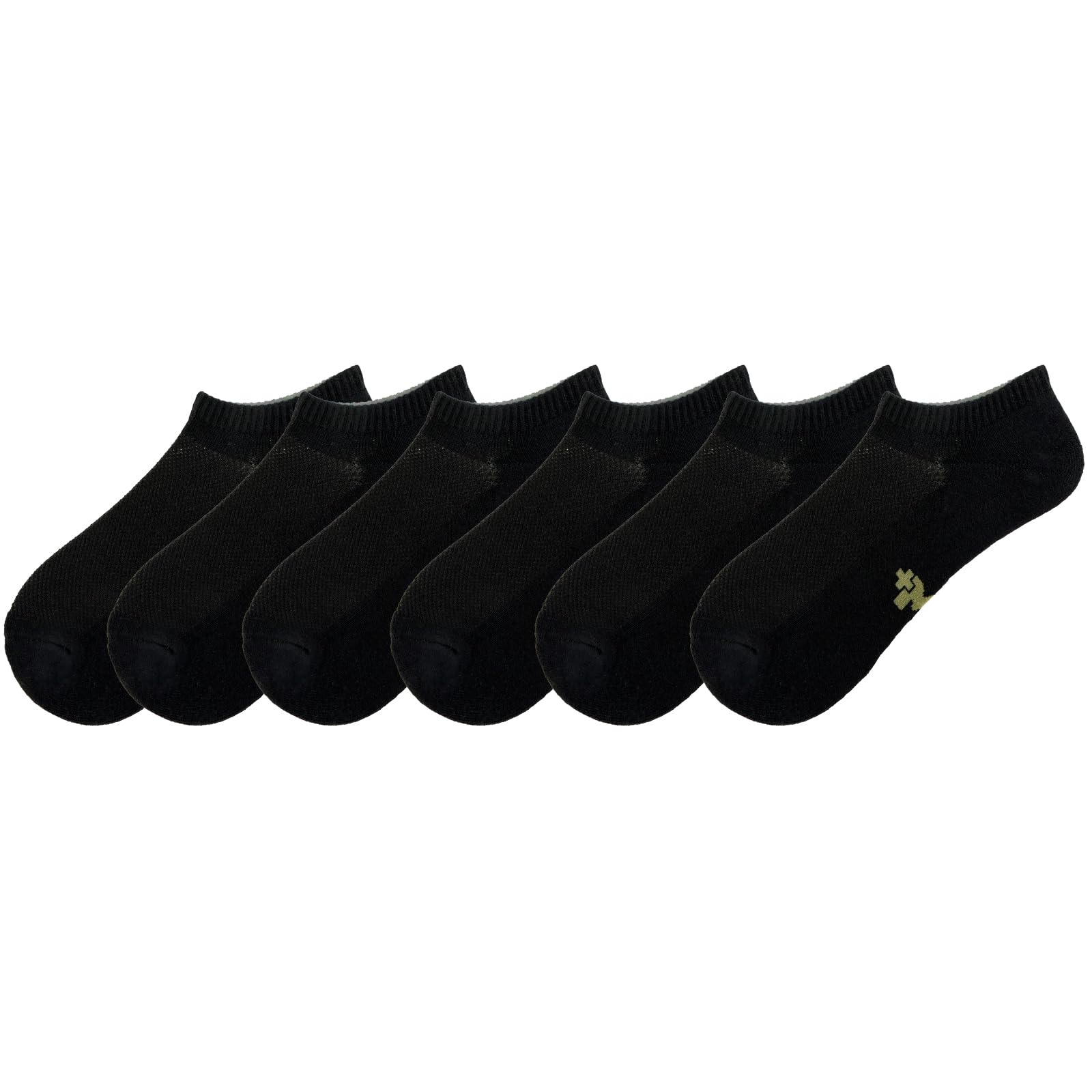 +MD Bamboo Viscose No Show Socks for Women and Men, Smell Control Breathable Cushioned Sole Casual 6 Pairs