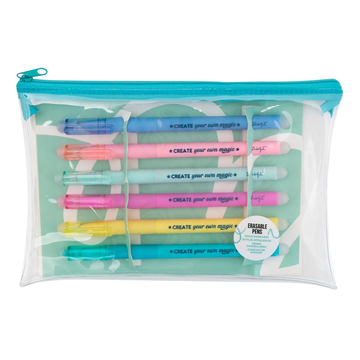 Mr.Wonderful – Set of 6 Erasable Coloured Pens – Create Your Own Magic