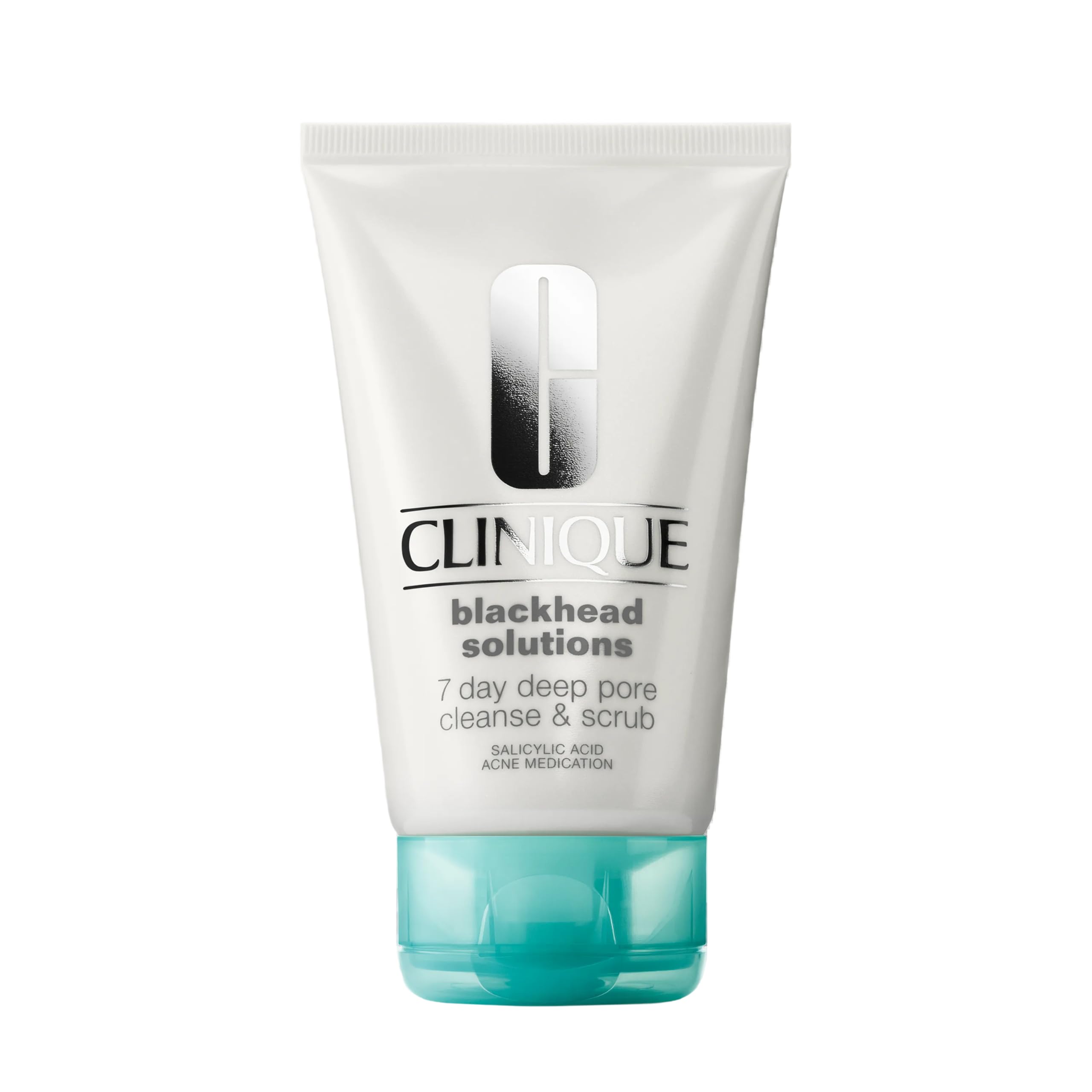 Clinique Blackhead Solutions 7 Day Deep Pore Cleanse & Scrub | Detergente scrub con acido salicilico e vitamina E, 125 ml