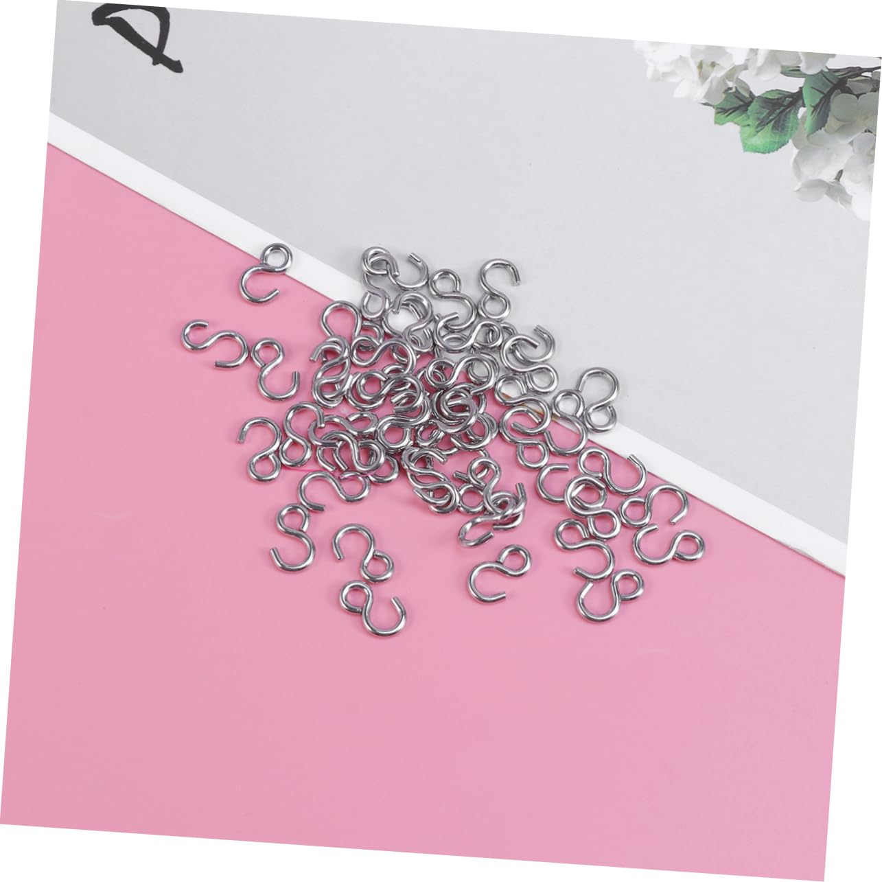 IMIKEYA 300stücke Edelstahl Mini s Haken Robuste Metallhaken Für -projekte Aufhängen Von Schmuck Kunstwerken Und Mehr Für Zuhause Und Bastelarbeiten