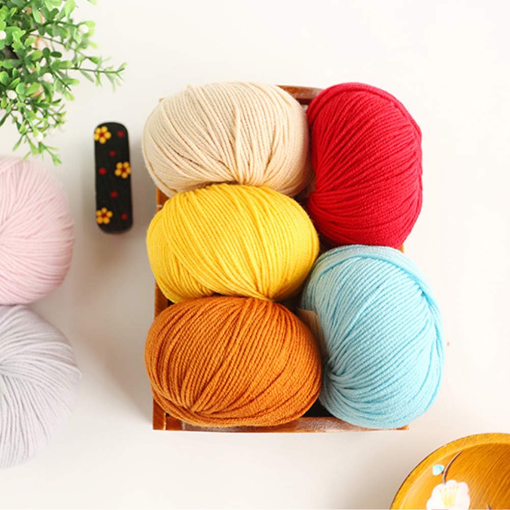 300G Merino Wolle Bälle für Häkeln und Stricken, weiche warme und Antipilling, 2.5mm Medium Thick Wollfaden, 23 Farben,09