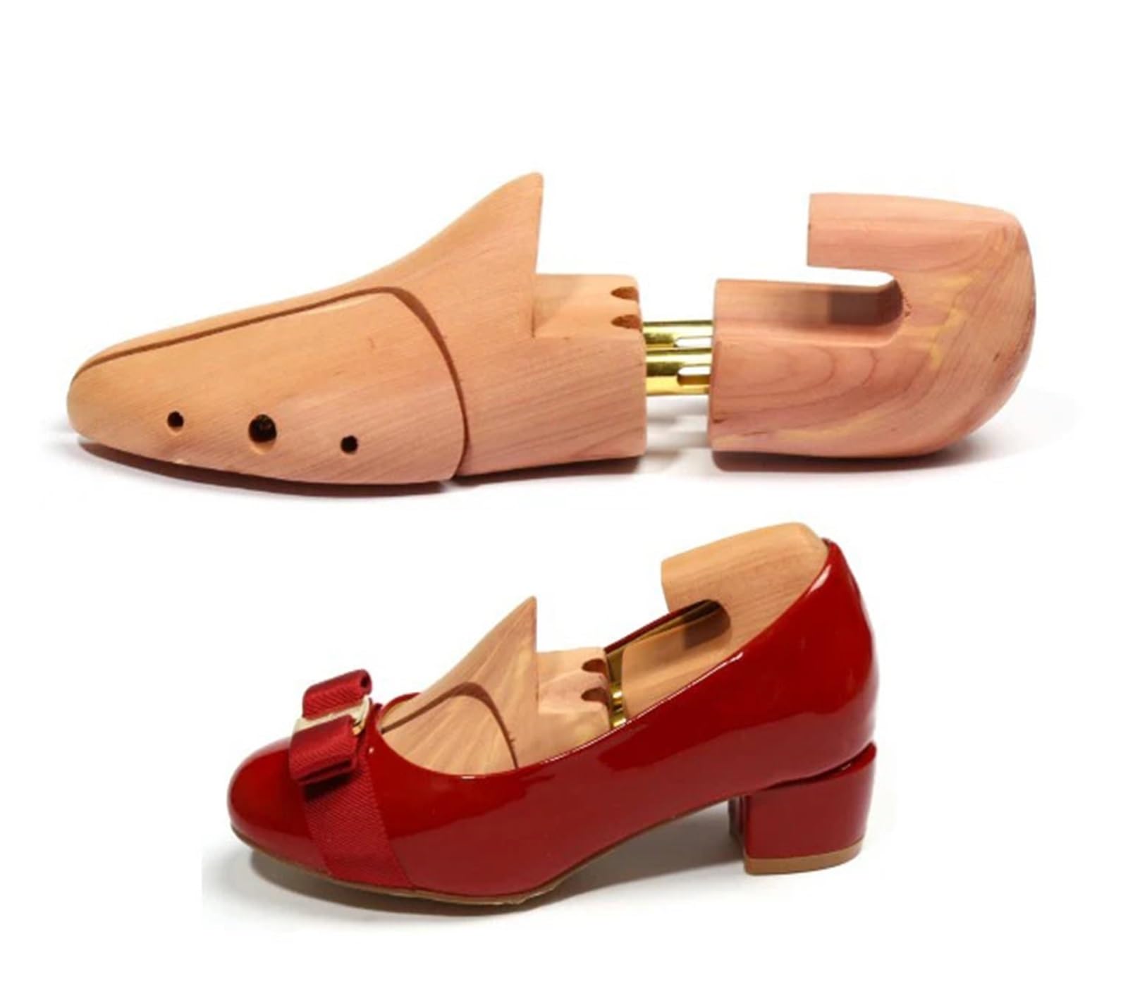 Hormas Árbol De Zapatos Madera Ajustable Doble Tubo For Hombres Y Mujeres