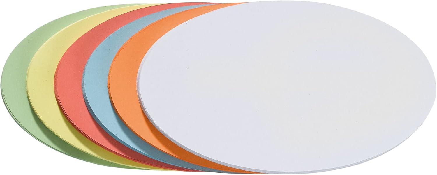 Franken UMZ 1119 04 Prompt Cards Oval 11 x 19 cm 130 GSM Pack of 500 Yellow 500 Stück Orange