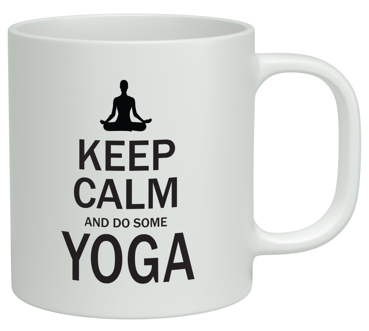 Shopagift White Keep Calm And Do Some Yoga 10Oz Novelty Gift Mug Cup