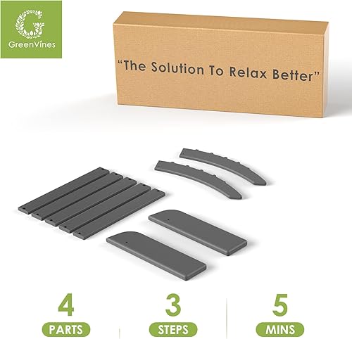 Miniatura 6 de GREENVINES Adirondack-Ottoman  Plástico HDPE  Reposapiés para exteriores  Todo tipo de clima  Reposapiés  Taburete para pies  Gris  para silla