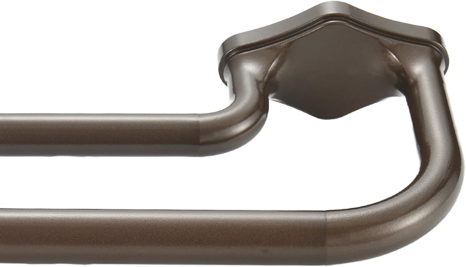 Dark Bronze Double Curtain Rods For Windows 72-144 Inch,Heavy Duty Double Curtain Rod with Aluminum Finials and Bracket,Adjustable Double Window Rods For Blackout Or Room Darkening Panels Dark Bronze 72-144"