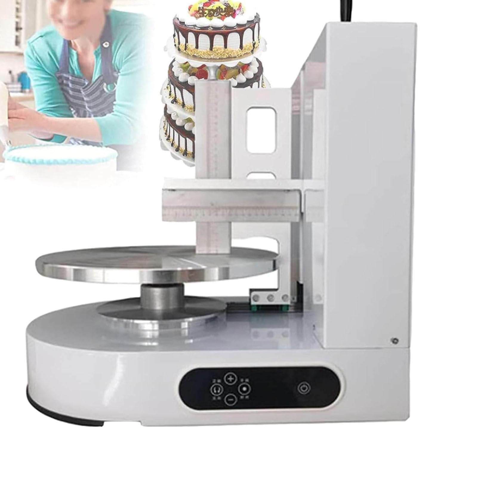 Machine à tartiner électrique pour gâteaux – Parfait pour lisser et enduire les gâteaux d'anniversaire de 10 à 30,5 cm