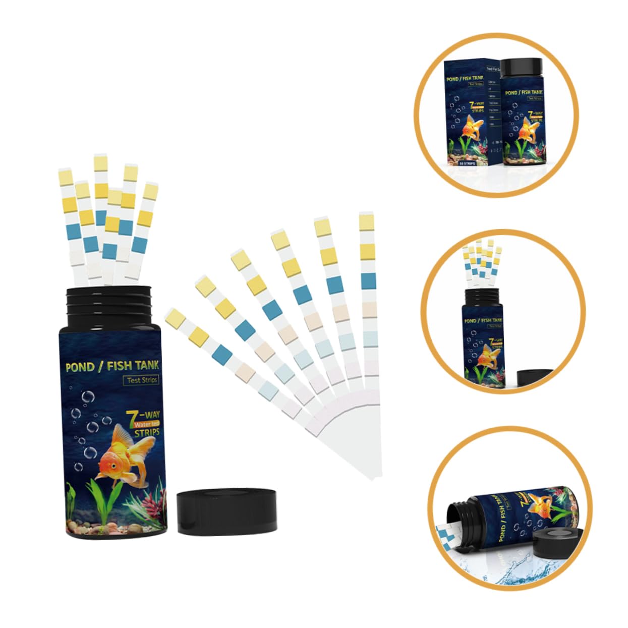4 Set Strisce Reattive Per La Qualità Dell'acqua Rilevamento Kit Test Acqua Potabile Strisce Test Acqua Striscia Reattiva Per La Qualità Dell'acqua Tester Dell'acqua Pvc 50 Pezzi*4