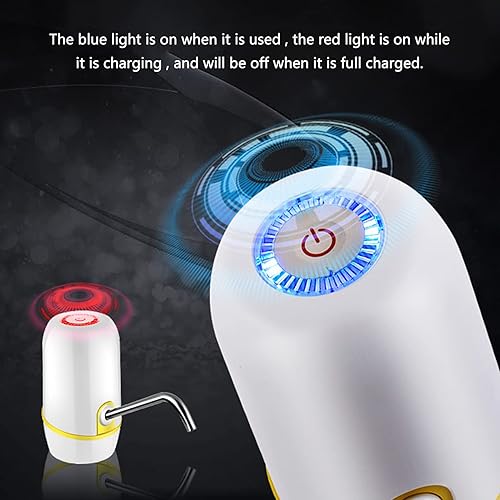 Miniatura 4 de Bomba para botella de 5 galones, dispensador de agua automático de carga USB, bomba eléctrica portátil para jarra de agua potable