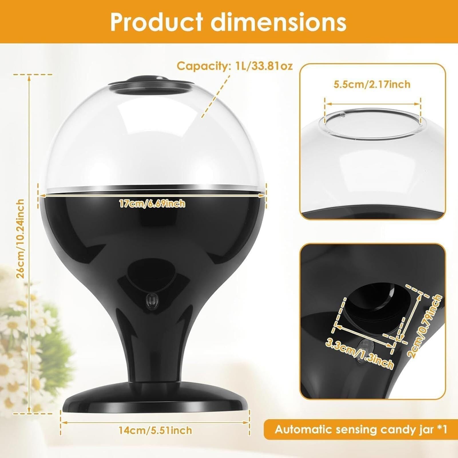 Distributeur automatique de bonbons avec capteur, organisateur de snacks pour bureau