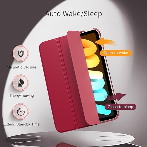 Miniatura 173 de MoKo Funda para iPad mini 7 (A17 Pro) Generation Case 2024, iPad mini 6 2021, funda delgada y ligera de 8.3 pulgadas de carcasa de policarbonato