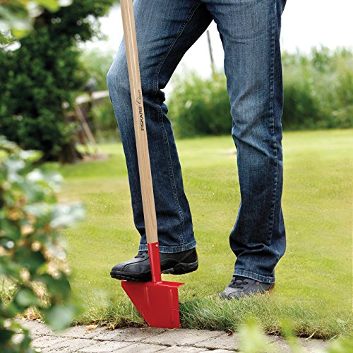 Fiskars Classic Lawn Edger 104 cm acero y madera miniatura 4