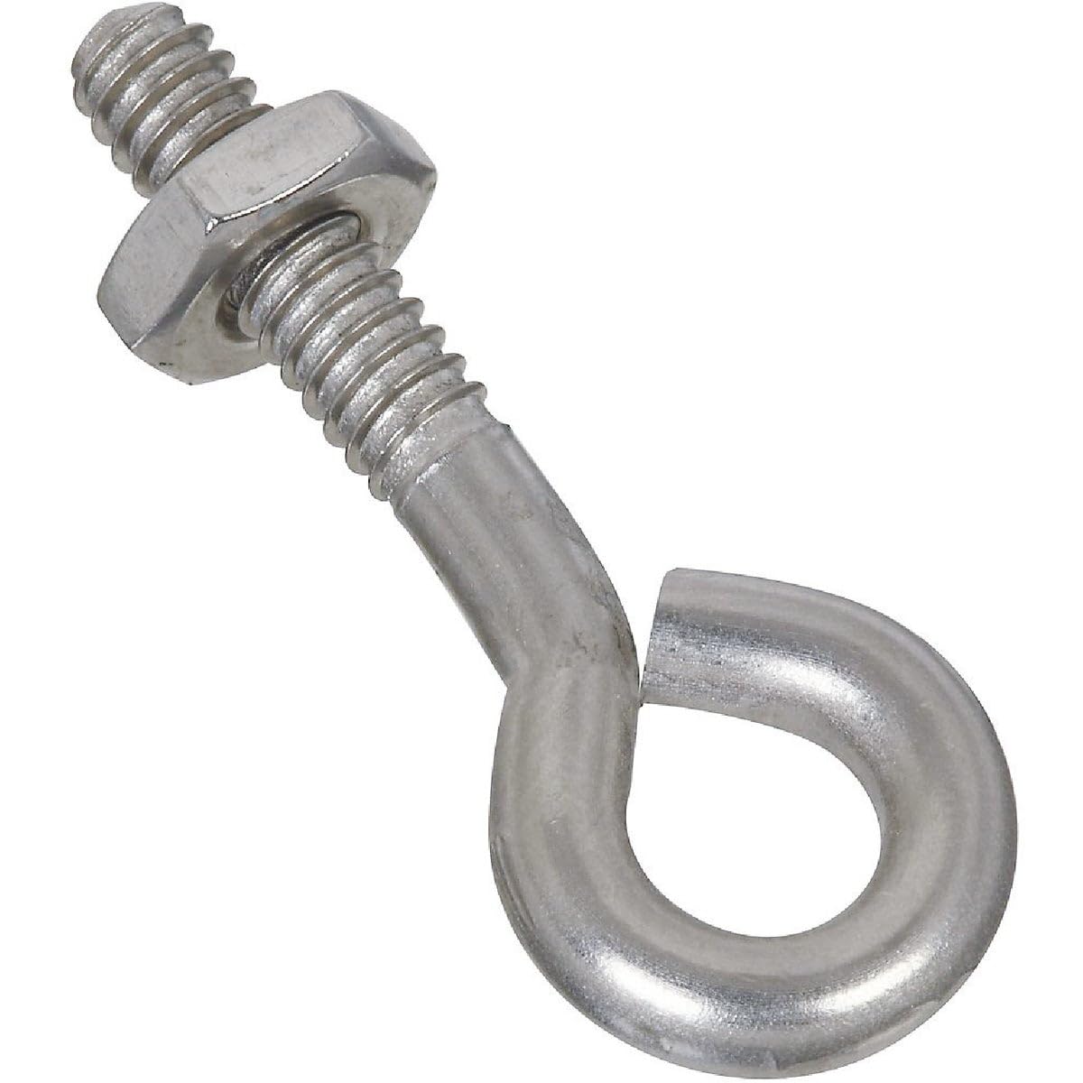 National Hardware Stainless Steel Eye Bolts - 3/16" X 1-1/2", 10 Pack With Nuts