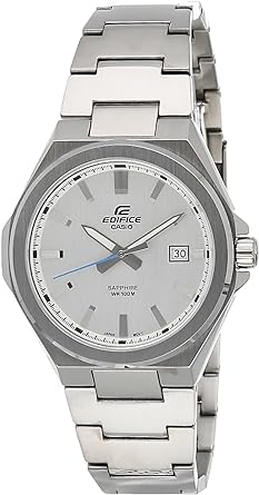 Casio Edifice مؤشر تاريخ الكوارتز للرجال ساعة كريستال الياقوت الرسغ EFB-108D-7AV